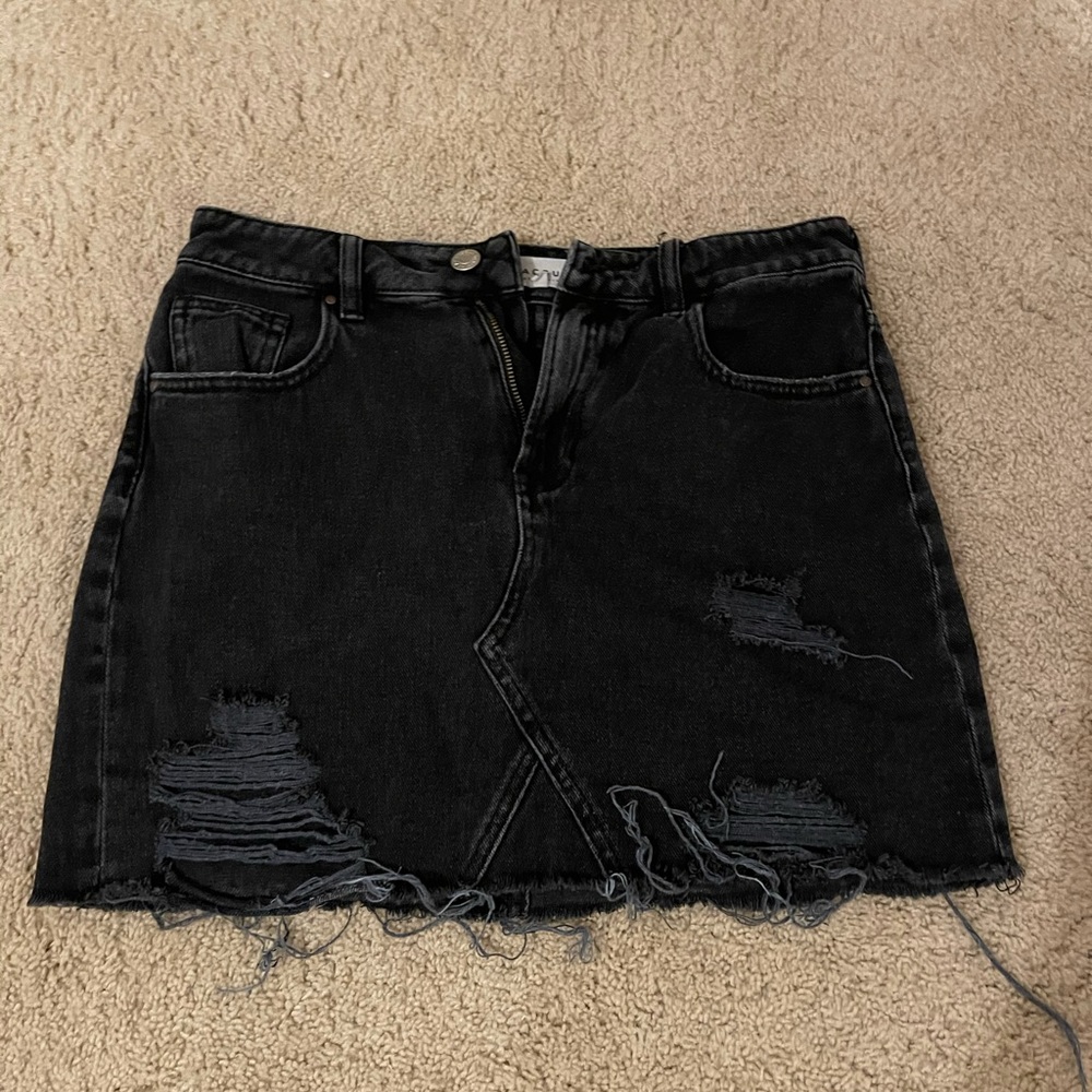 PacSun Black Denim Skirt - 26